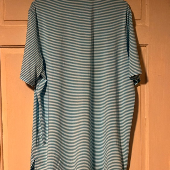 Ralph. Lauren RLX The Reserve At Lake Keowee Golf Polo  Size XL Teal Striped - Picture 7 of 7